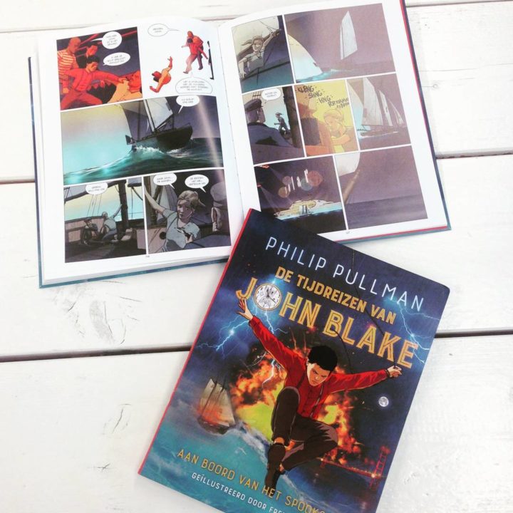 Sfeervol en superspannend!  Voor jongens en stoere meiden vanaf 13 jaar. Of ze nu veel of weinig lezen. #philippullman #fredfordham #detijdreizenvanjohnblake #aanboordvanhetspookschip #boem #paf #pow #graphicnovel #instabook