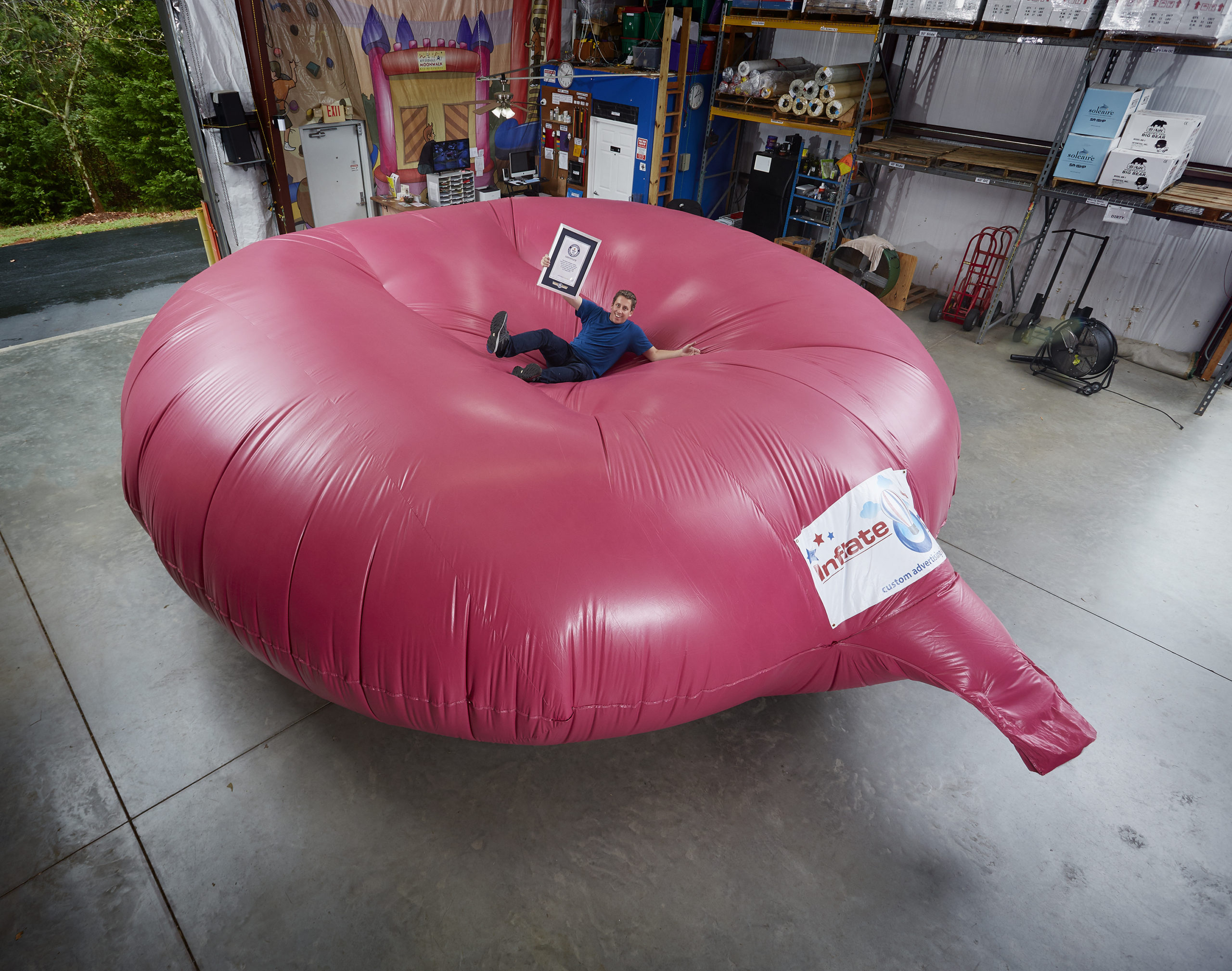 Largest Whoopee Cushion Guinness World Records 2020 Photo Credit: Kevin Scott Ramos/Guinness World Records