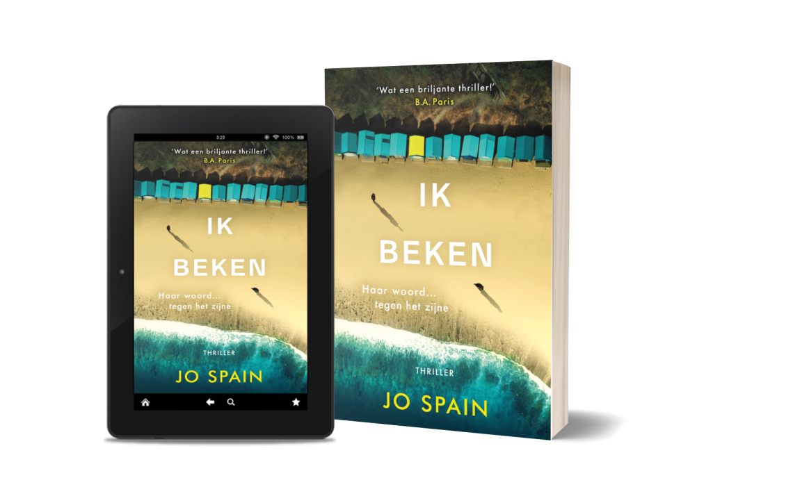 Standalone thriller Ik beken van Jo Spain als e-book en paperback.