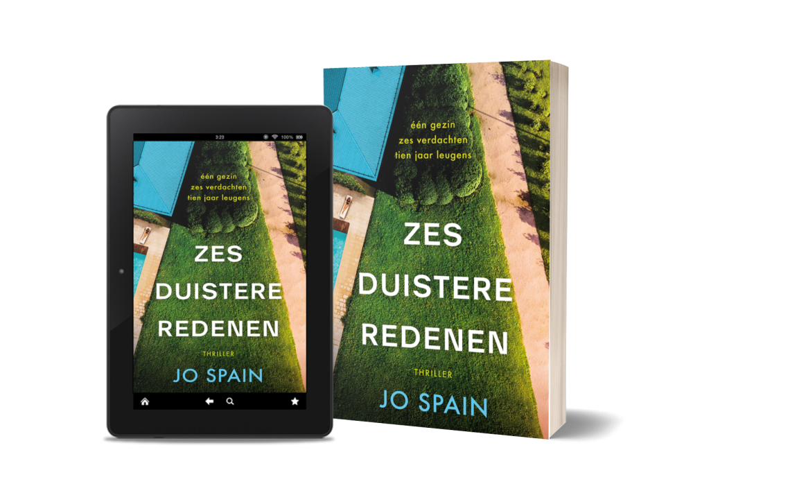 Standalone thriller Zes duistere redenen van Jo Spain als e-book en paperback.