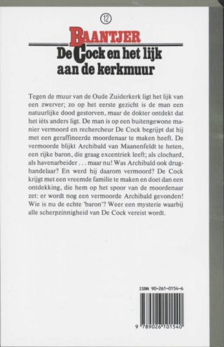 De Cock en het lijk aan de kerkmuur - achterkant