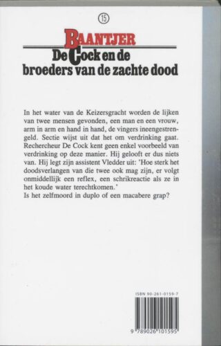 De Cock en de broeders van de zachte dood - achterkant