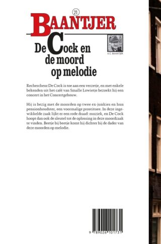 De Cock en de moord op melodie - achterkant