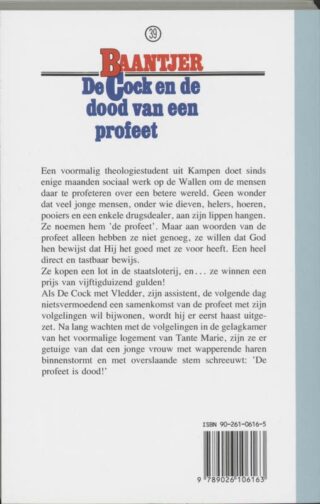 De Cock en de dood van een profeet - achterkant