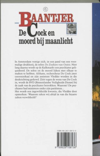 De Cock en moord bij maanlicht - achterkant