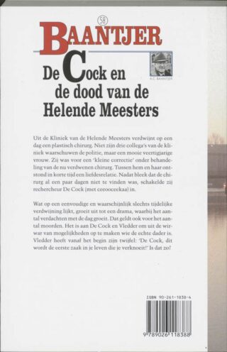 De Cock en de dood van de Helende Meesters - achterkant