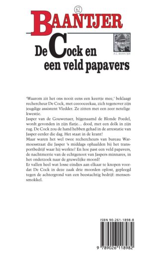 De Cock en een veld papavers - achterkant