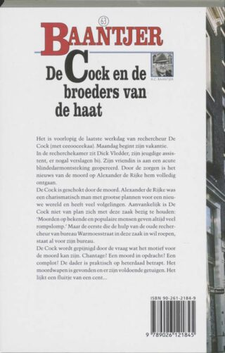 De Cock en de broeders van de haat - achterkant