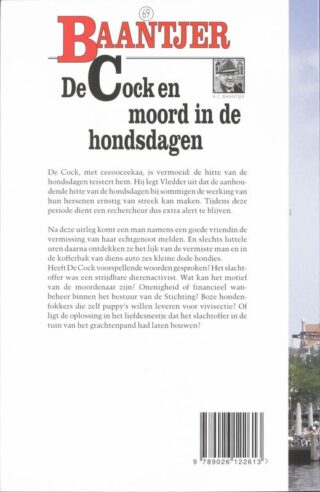 De Cock en de moord in de hondsdagen - achterkant