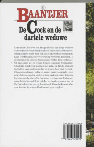 De Cock en de dartele weduwe - achterkant