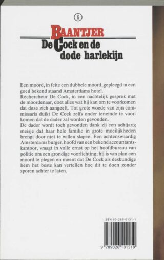 De Cock en de dode harlekijn - achterkant