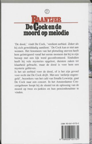 De Cock en de moord op melodie - achterkant