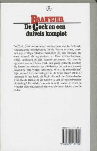 De Cock en een duivels komplot - achterkant