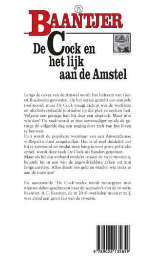 De Cock en het lijk aan de Amstel - achterkant