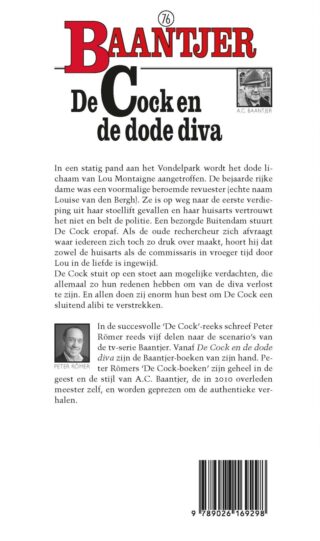 De Cock en de dode diva - achterkant