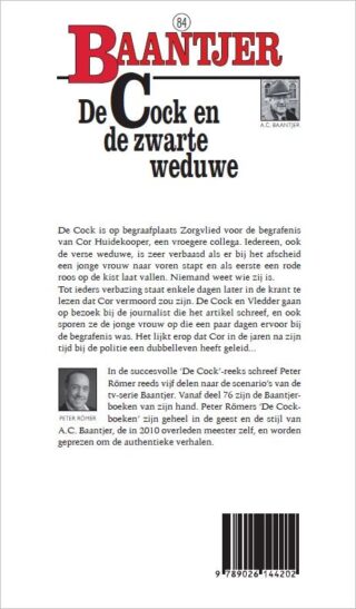 De Cock en de zwarte weduwe - achterkant