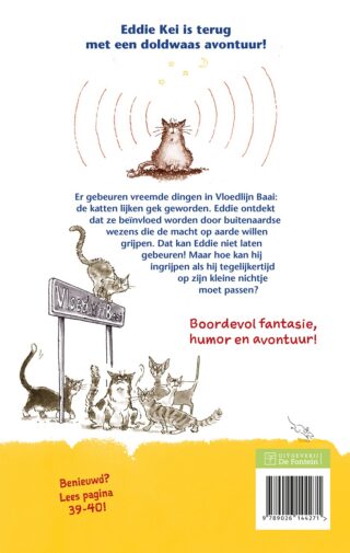 Buitenaards kattenkwaad - achterkant