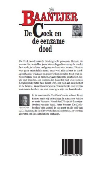 De Cock en de eenzame dood - achterkant