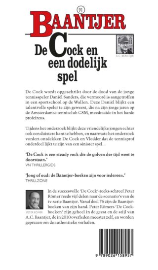 De Cock en een dodelijk spel - achterkant